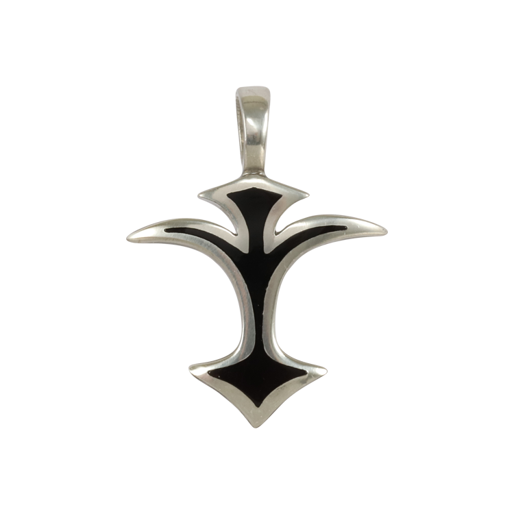 Bico吊墜，女士吊墜 展翼圖騰；崇高的自由精神 不含鍊子（1904黑色）