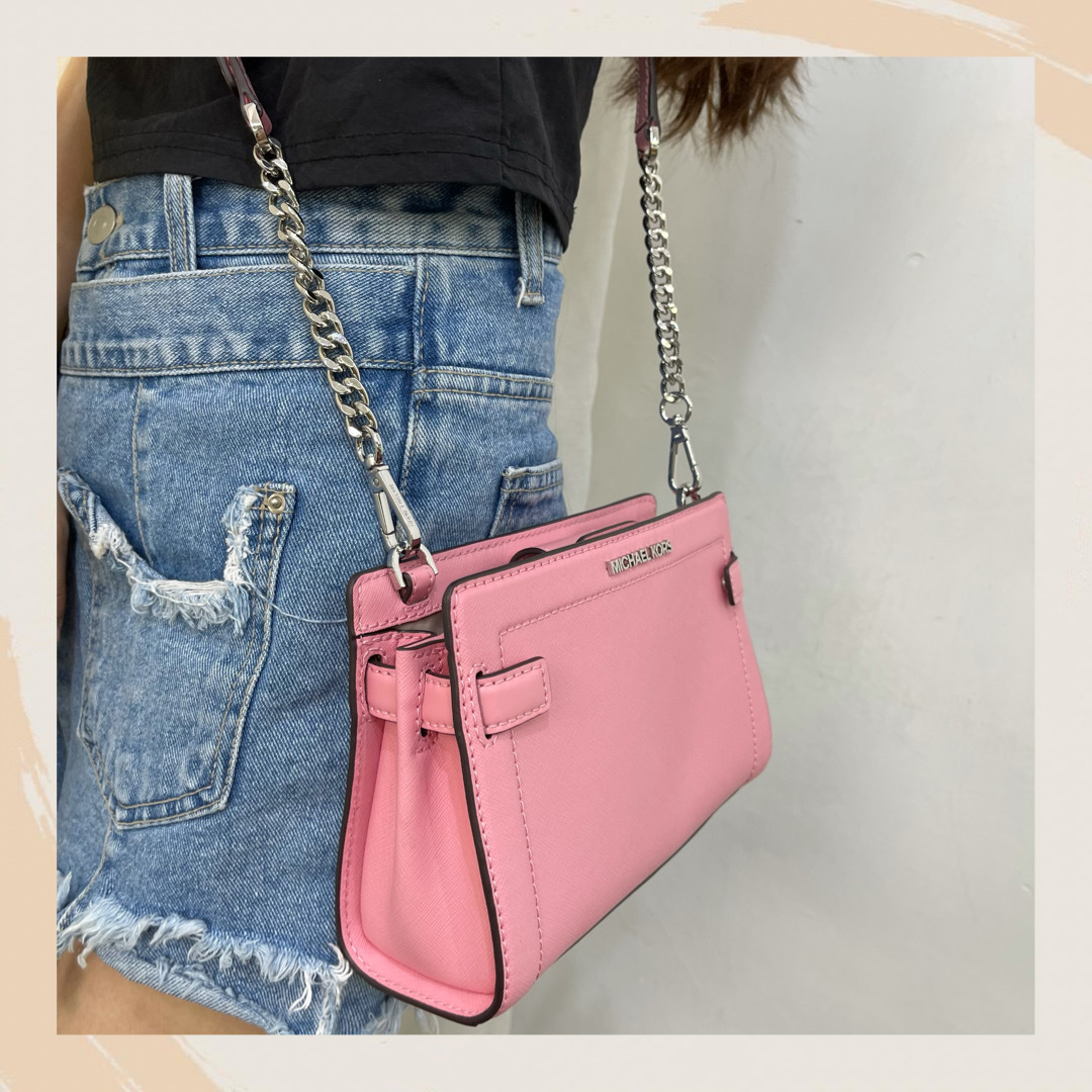 【名牌代購】MICHAEL KORS RAYNE SM CROSSBODY LEATHER #35S0SU9C1L/CARNATION