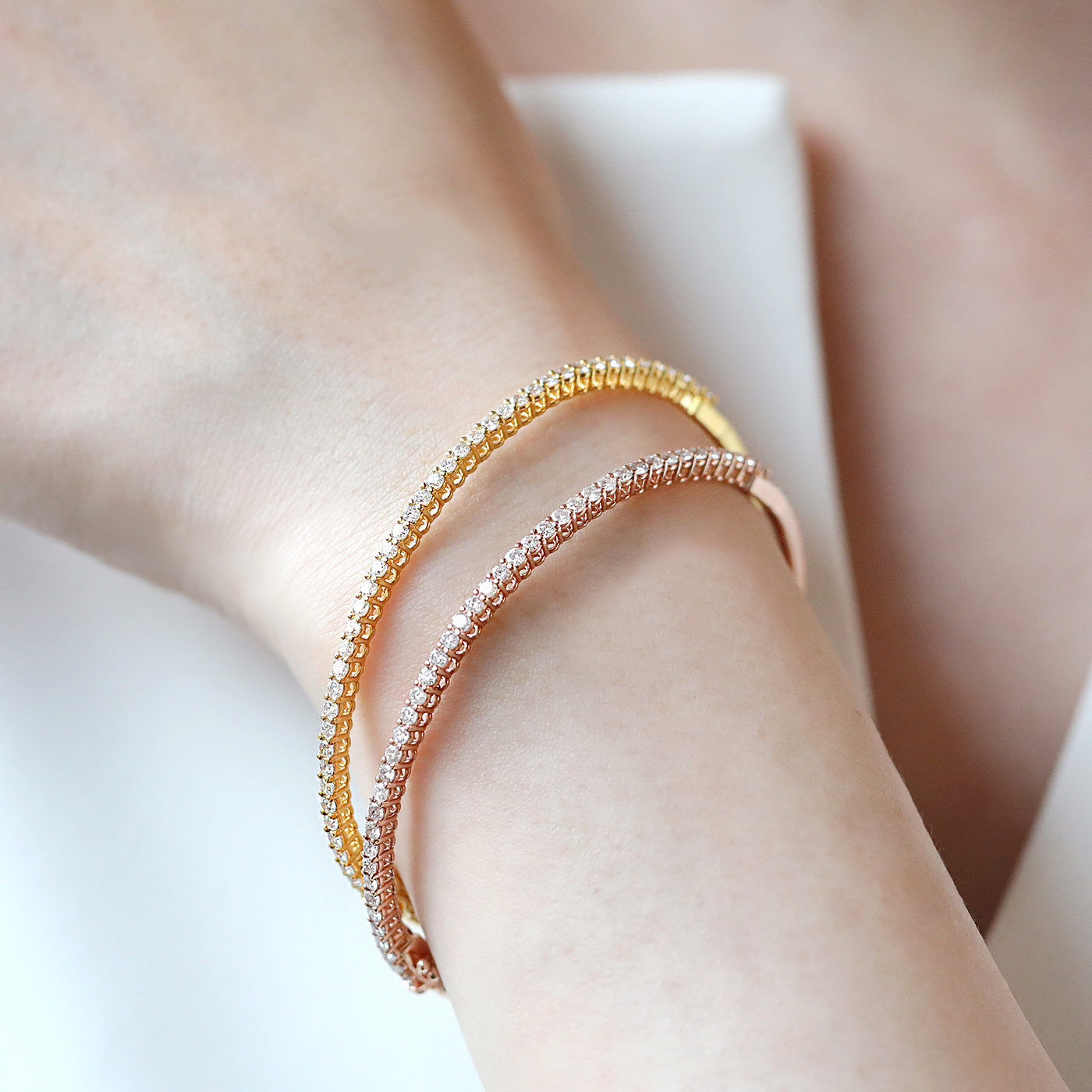 圓滿之愛 — 1克拉鑽石手環