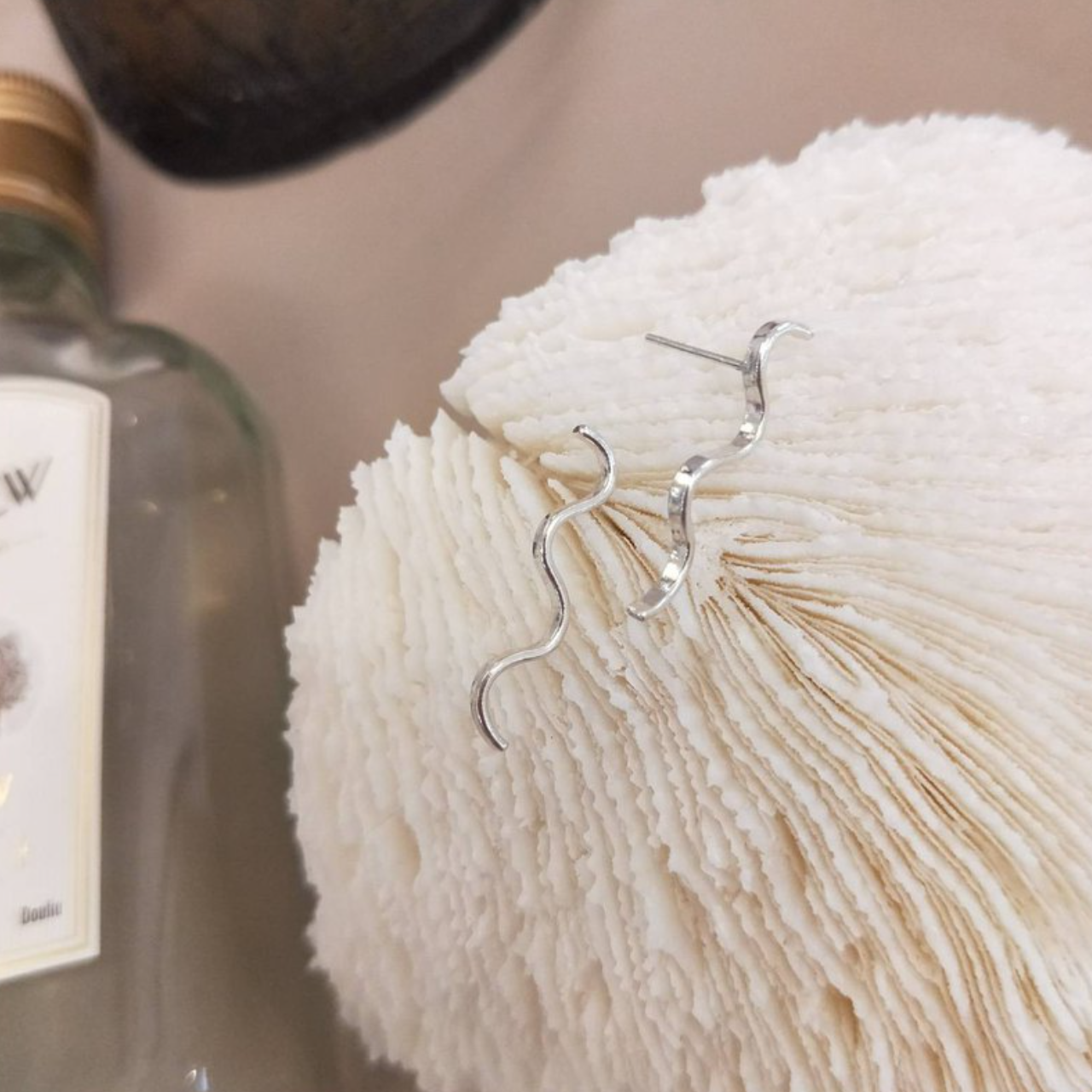 │簡約│海浪滔滔 • 耳針耳夾 • 純銀耳飾 • 設計師原創