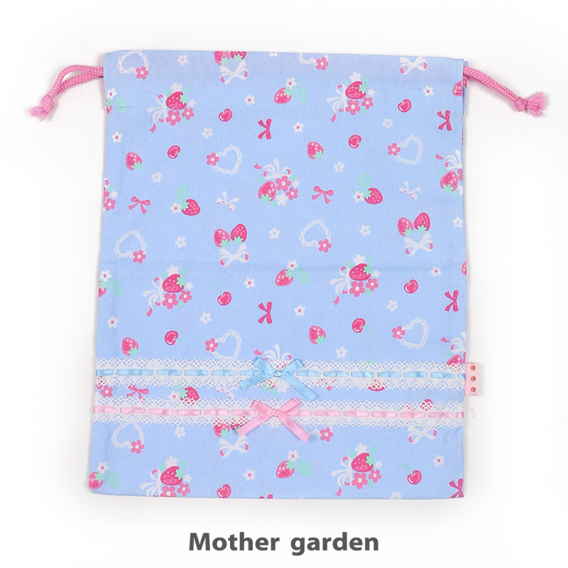 【日本Mother Garden】束口袋 草莓花束 大 / 小