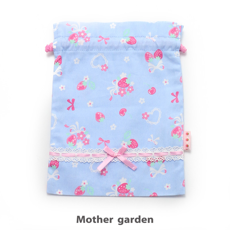 【日本Mother Garden】束口袋 草莓花束 大 / 小