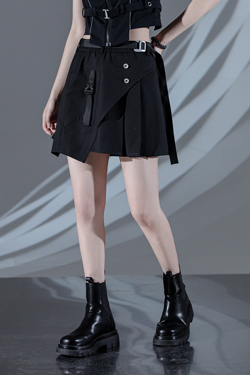 【 50% OFF 】隱蔽者不對稱機能工裝短裙
