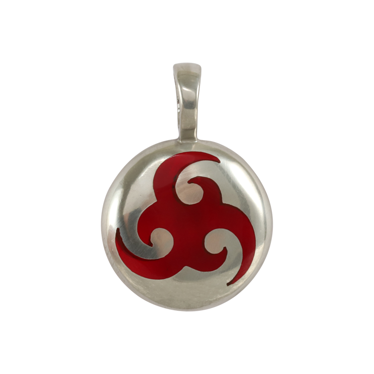Bico吊墜，女士吊墜 三角螺旋圓墜；神秘的生命之泉 不含鍊子（1905小款紅色）