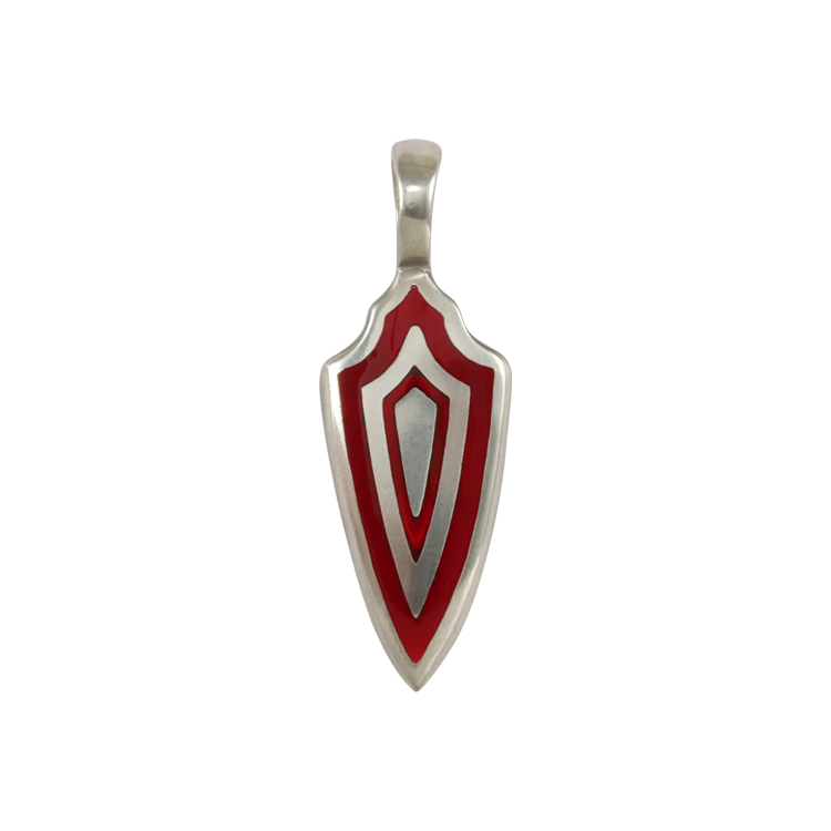 Bico吊墜，女士吊墜 三重護盾；保護與洞察一切傷害（1907小款紅色）