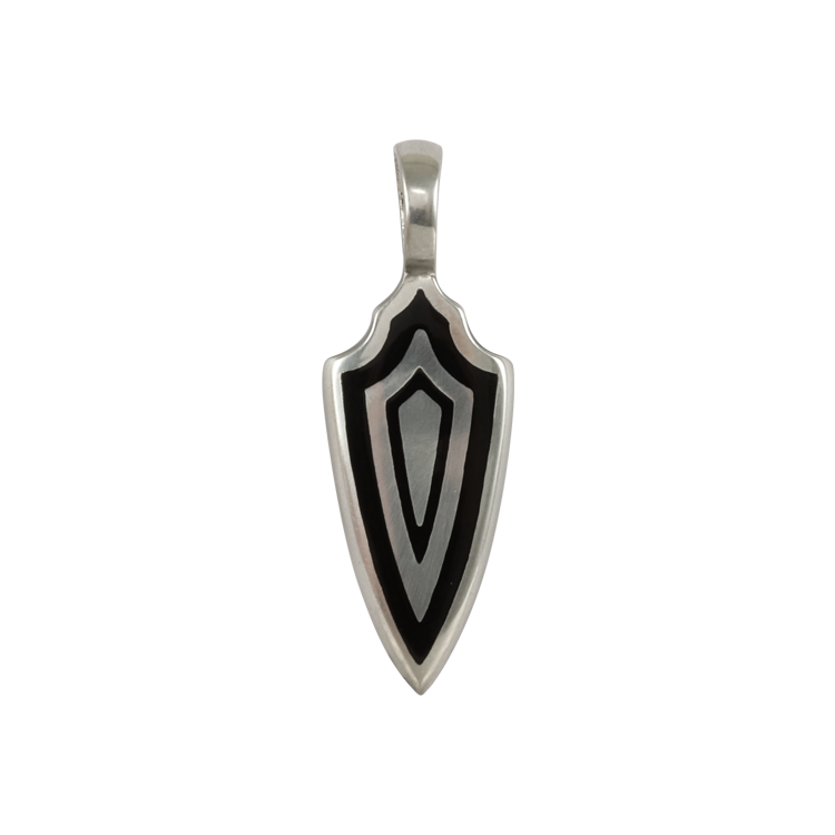 Bico吊墜，女士吊墜 三重護盾；保護與洞察一切傷害（1907小款黑色）