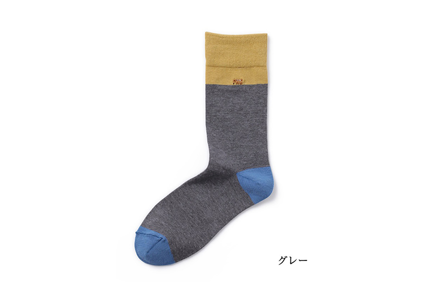 中川政七-鹿-襪子 灰色