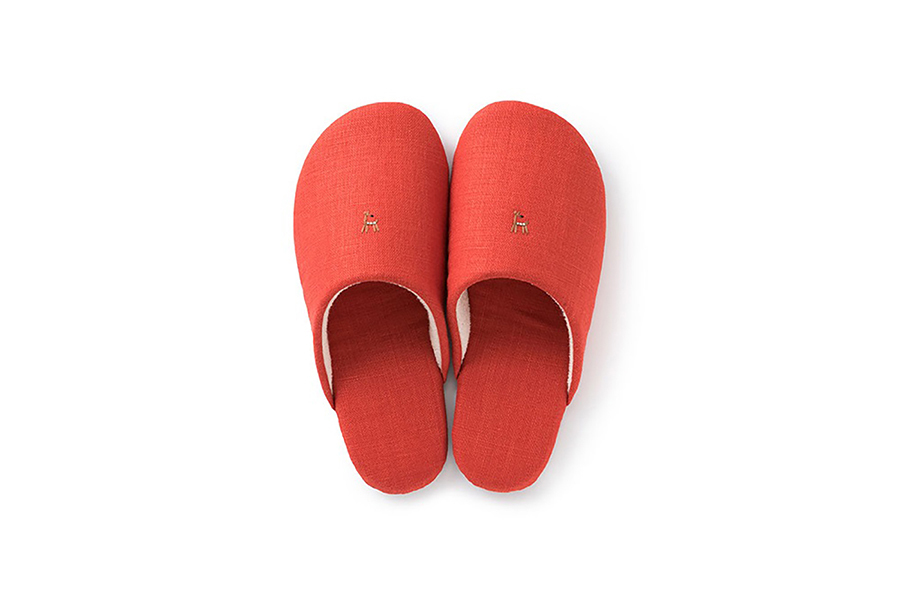 中川政七商店 - 24.5cm鹿媽媽室內拖鞋 / 紅