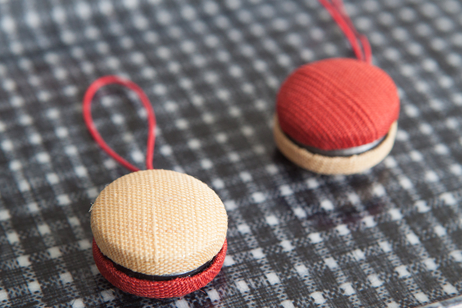 中川政七-手拭巾專用磁鐵 丁字x緋色