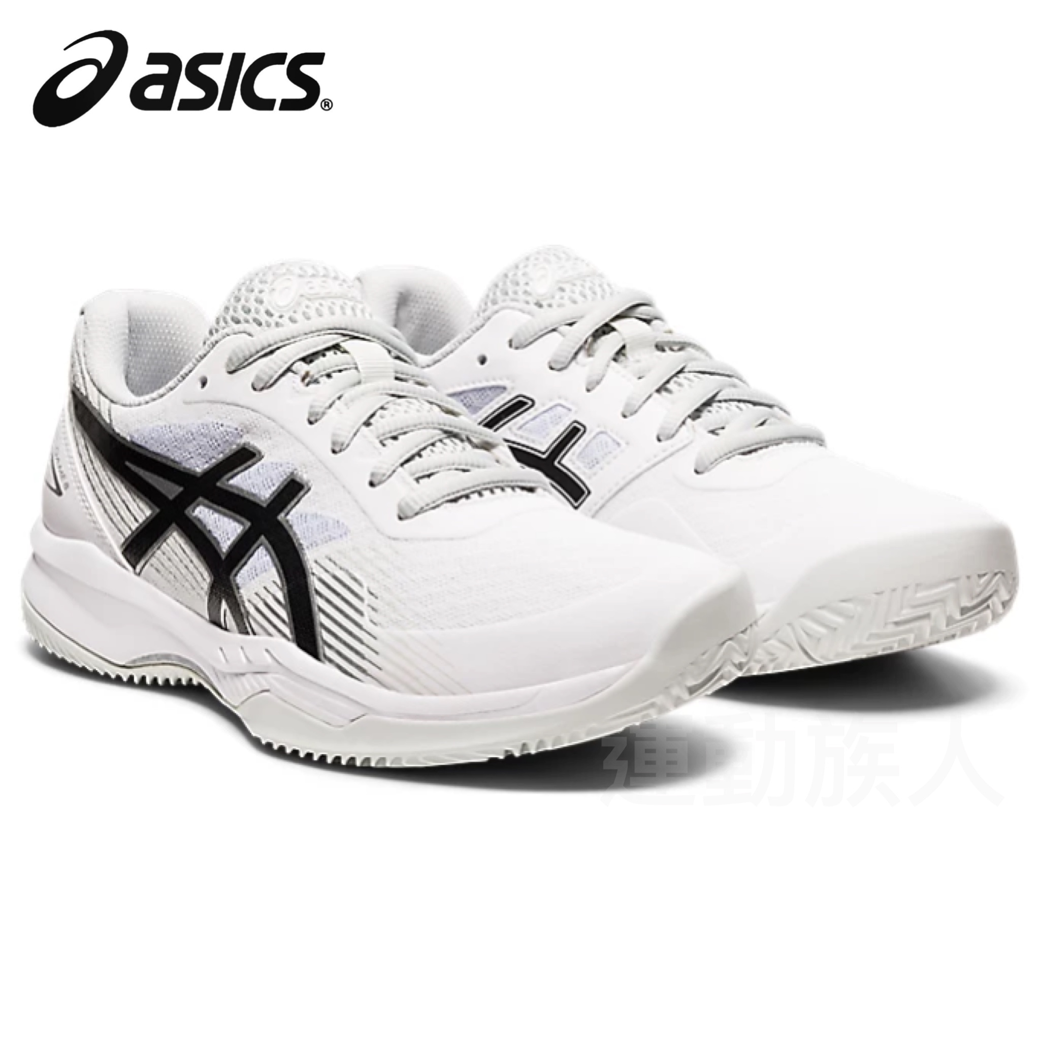 💥日本直送】Asics GEL-GAME 8 CLAY/OC 女士運動波鞋網球鞋白黑色