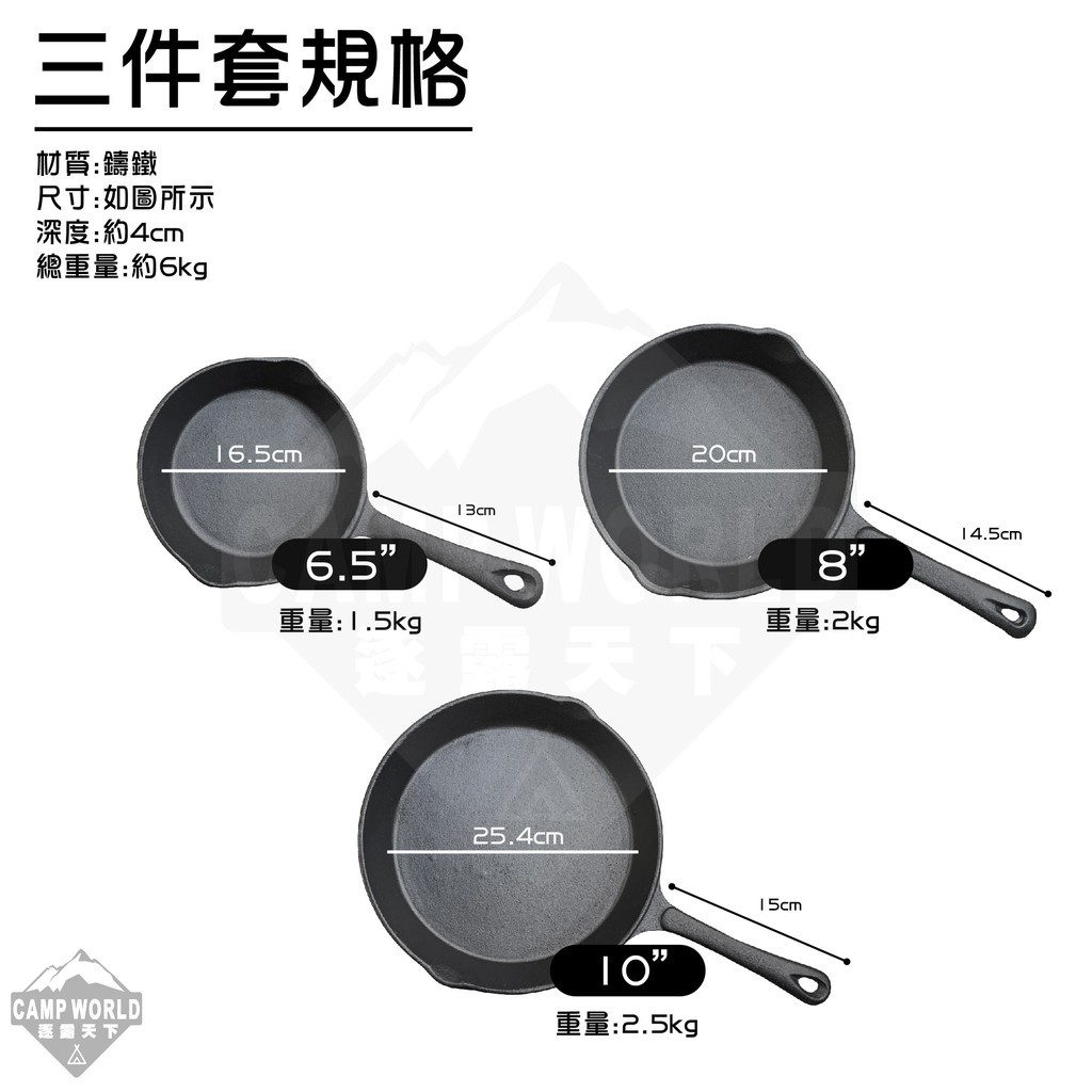 RV IRON 770A 三件套平底鍋