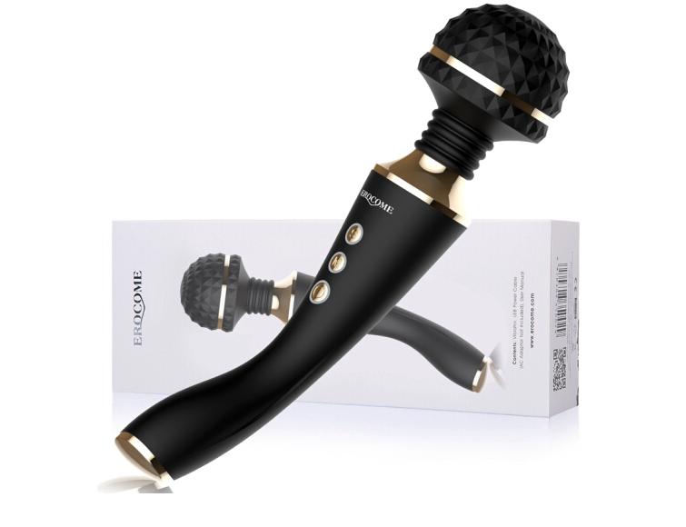 EROCOME《CR. Austrilis 南冕座》強震加溫AV棒 （黑色／櫻桃紅）