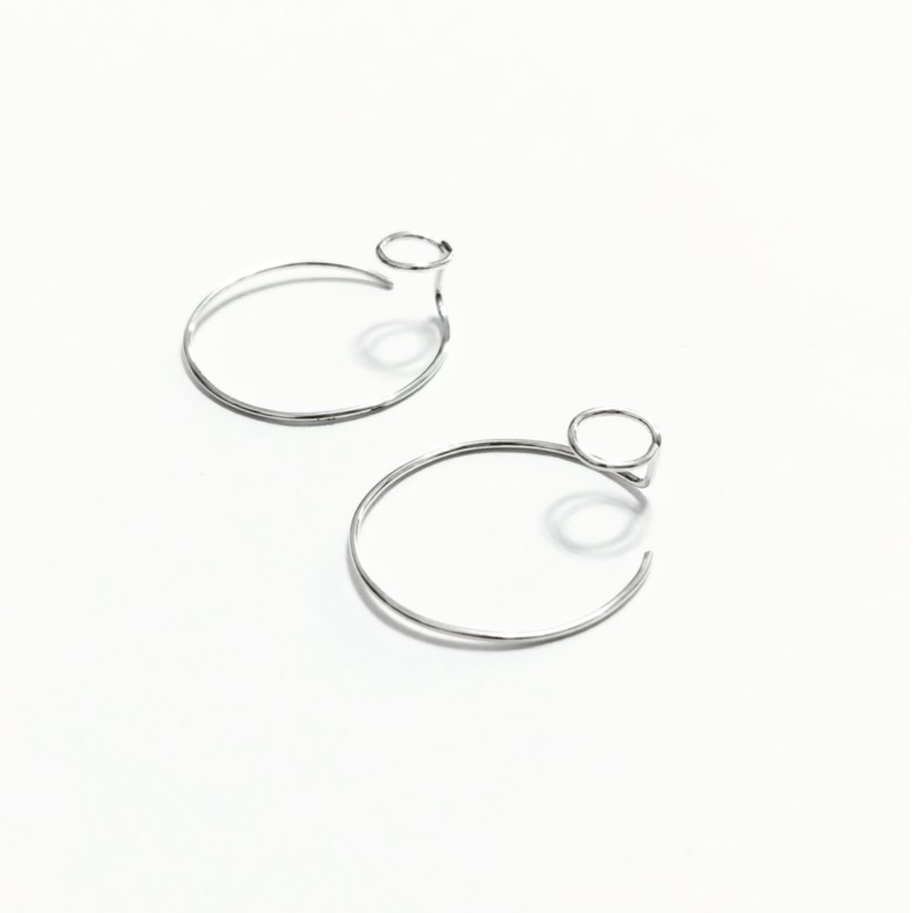 │幾何│圈圈圓圓 • 耳針 • 純銀耳飾 • 設計師原創