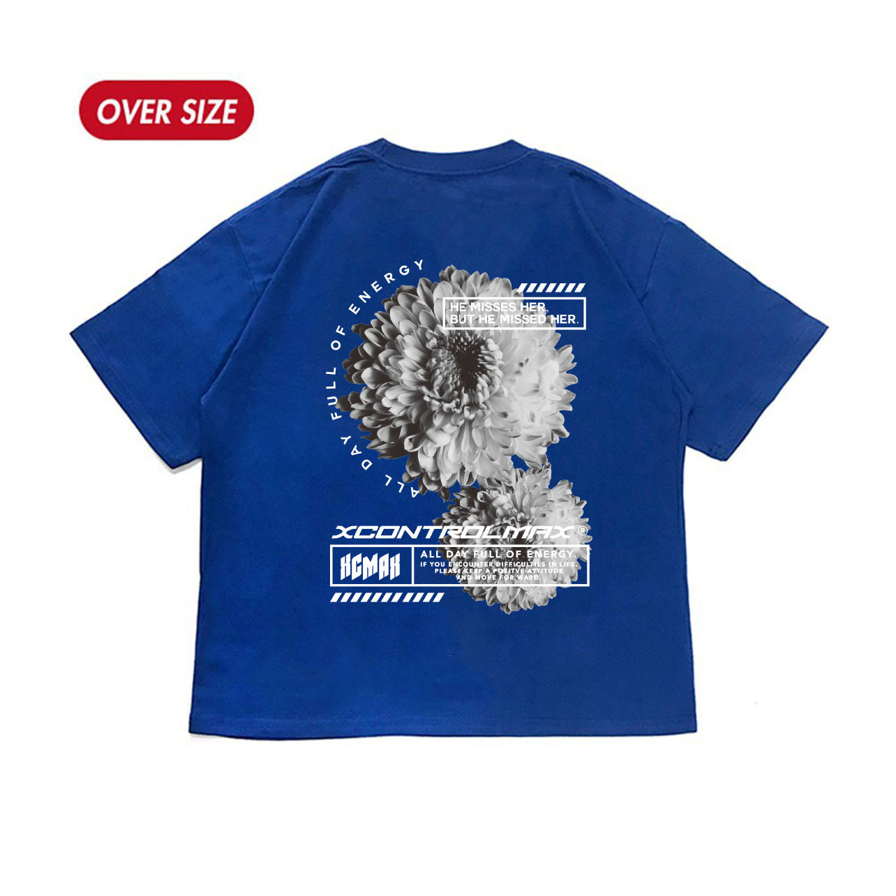 MAXXC 想念東方菊短T-寶藍