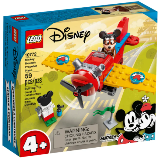 LEGO 10772 Mickey Mouse's Propeller Plane 米奇的螺旋槳飛機 (4+，Disney 迪士尼）