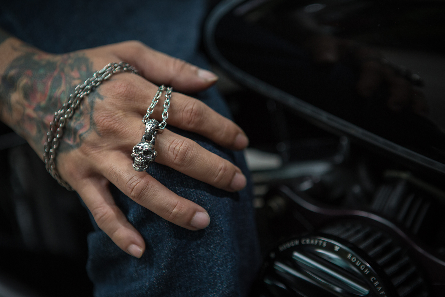 *Black Venom Jewelry- Poison The Skull Pendant 純銀骷顱吊墜。