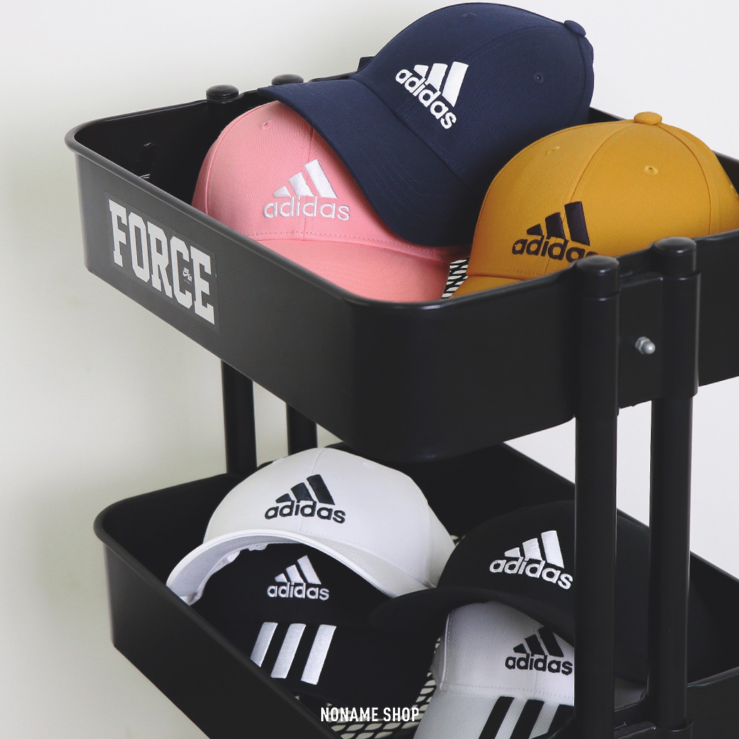 ADIDAS Logo Cap 經典 基本款 硬挺式 三線 帽子 老帽