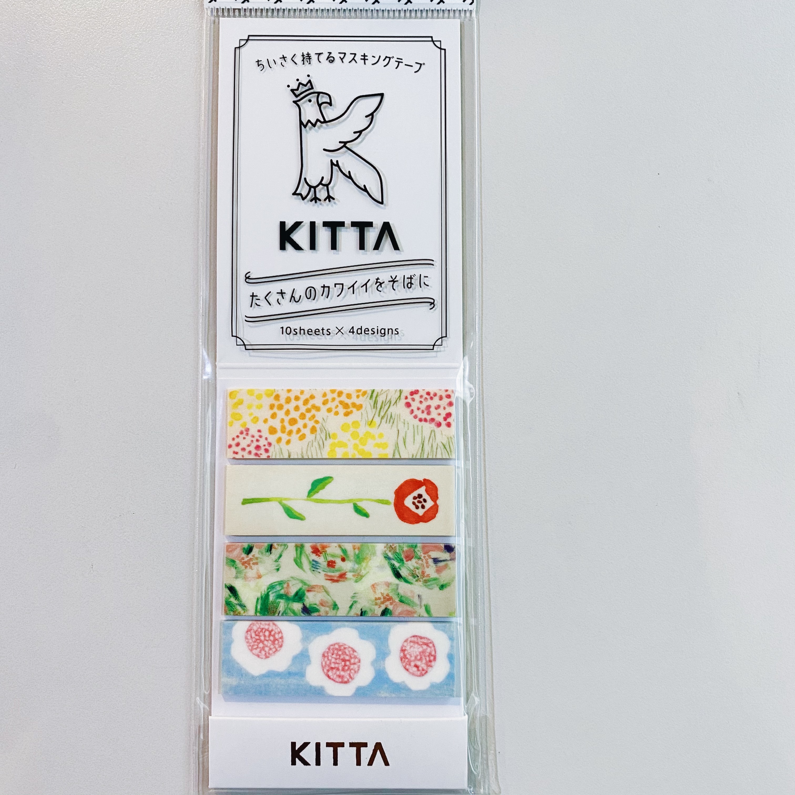 日本 KITTA 隨身攜帶和紙膠帶KIT022 花朵2