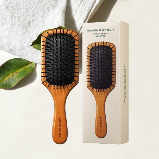 [ AROMATICA ] Wooden Scalp Brush Medium