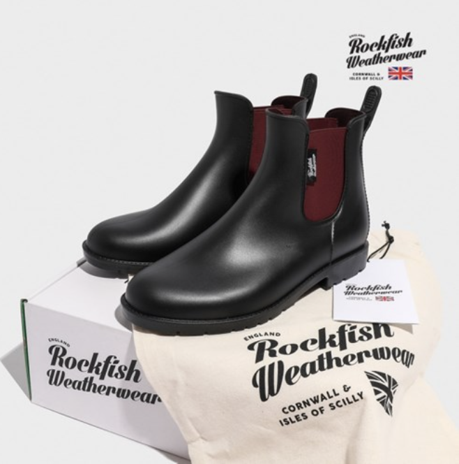 Rockfish Weatherwear黑色短身Rain Boot