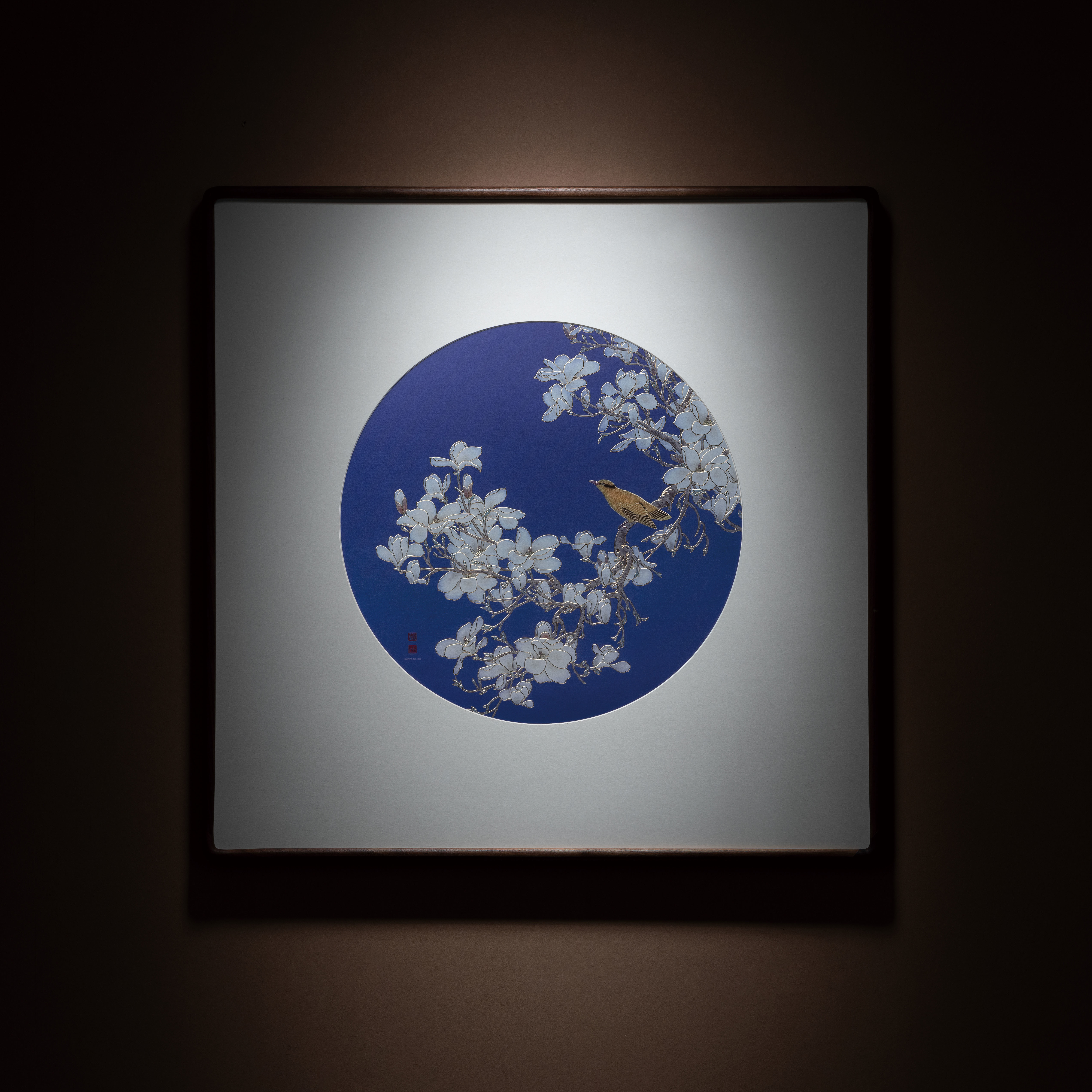 玉蘭棲禽(銅雕畫)◇已停產◇