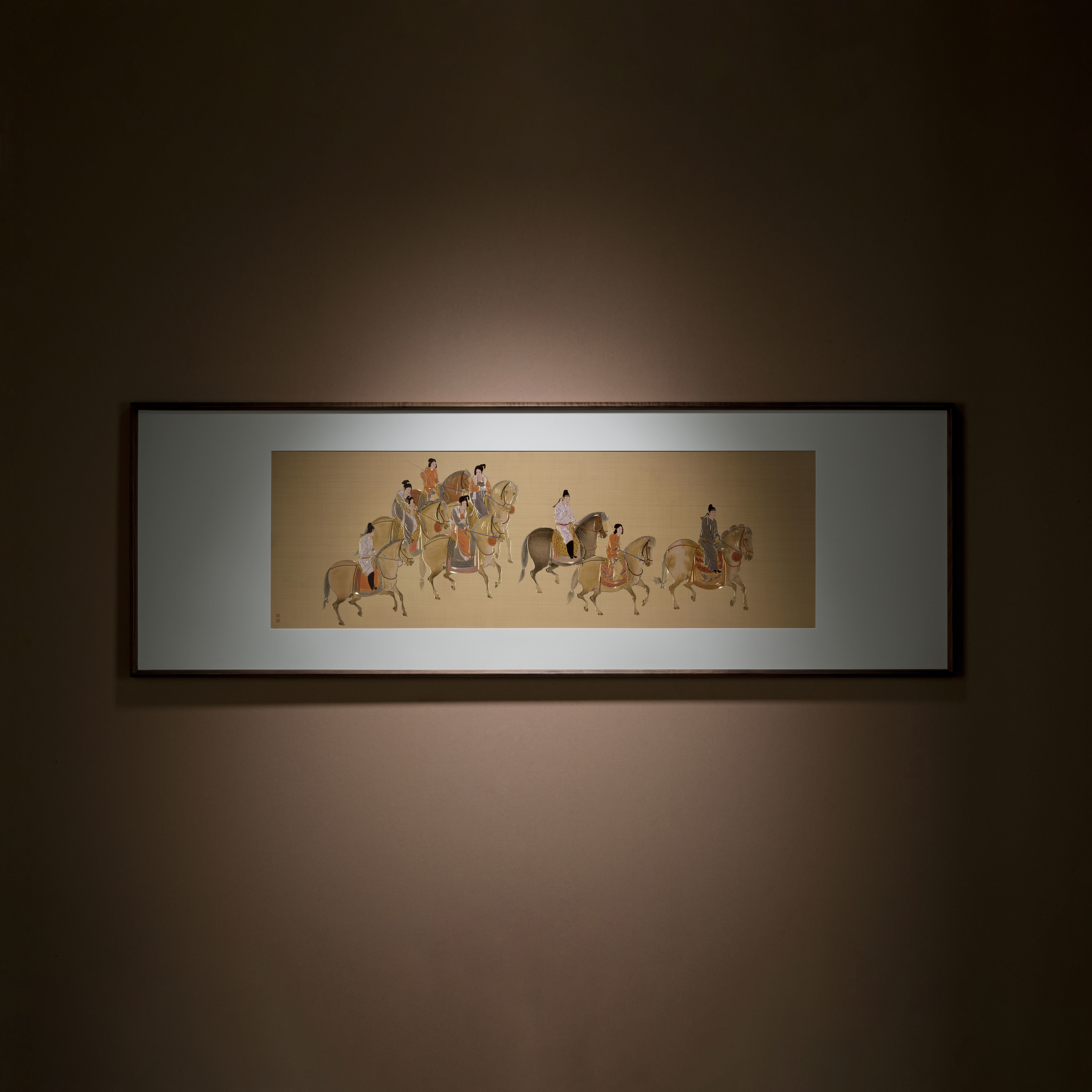 虢國夫人游春圖(銅雕畫)◇已停產◇