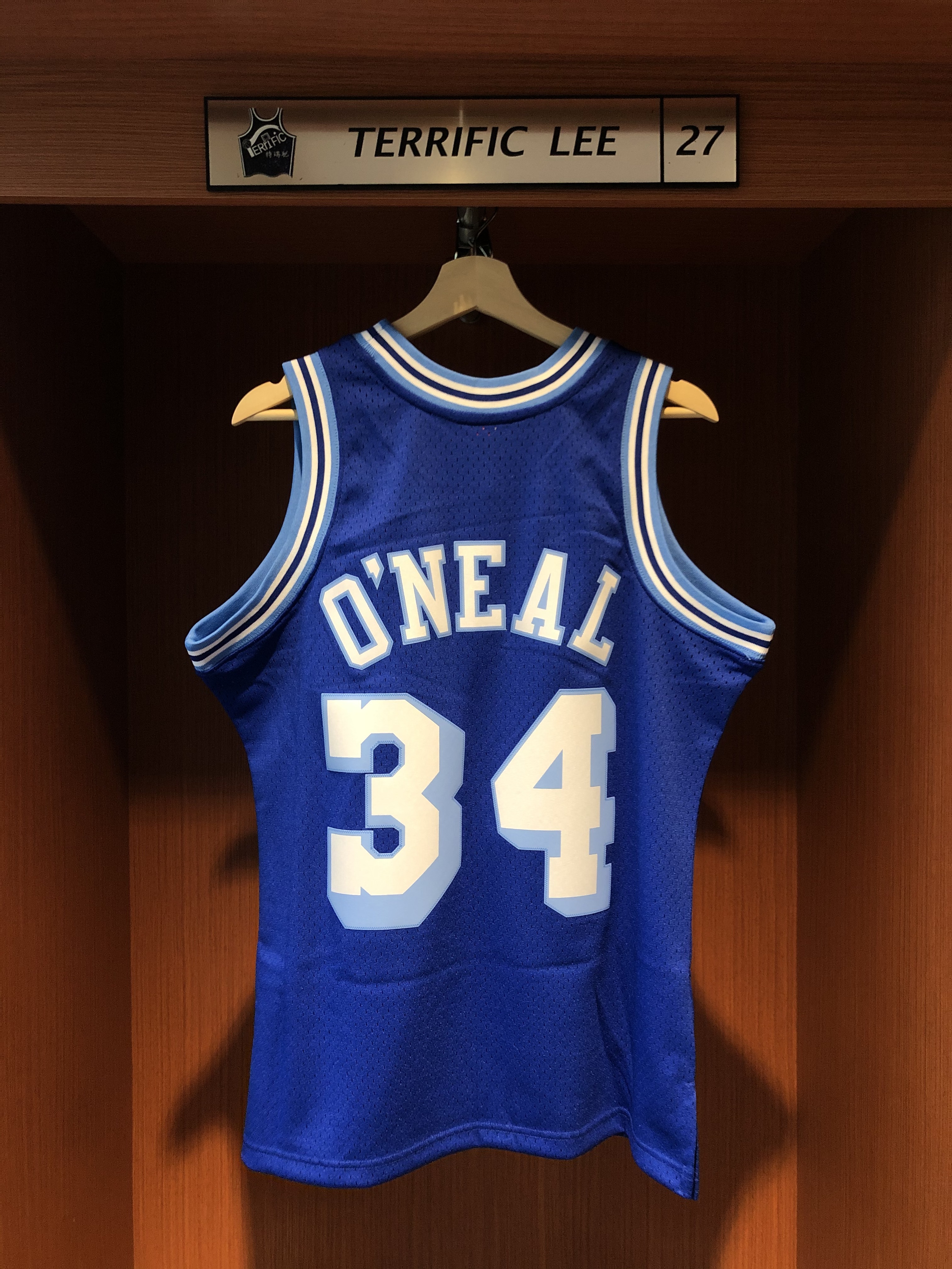 NBA球衣 Shaquille Oneal 洛杉磯湖人草寫藍 96-97 M&N Swingman G2 球迷版 熱轉印 全新