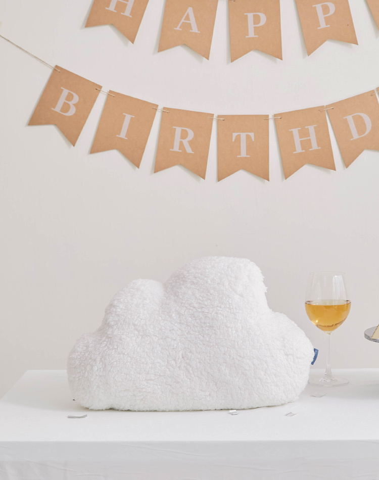 雲朵羊羔絨抱枕毯