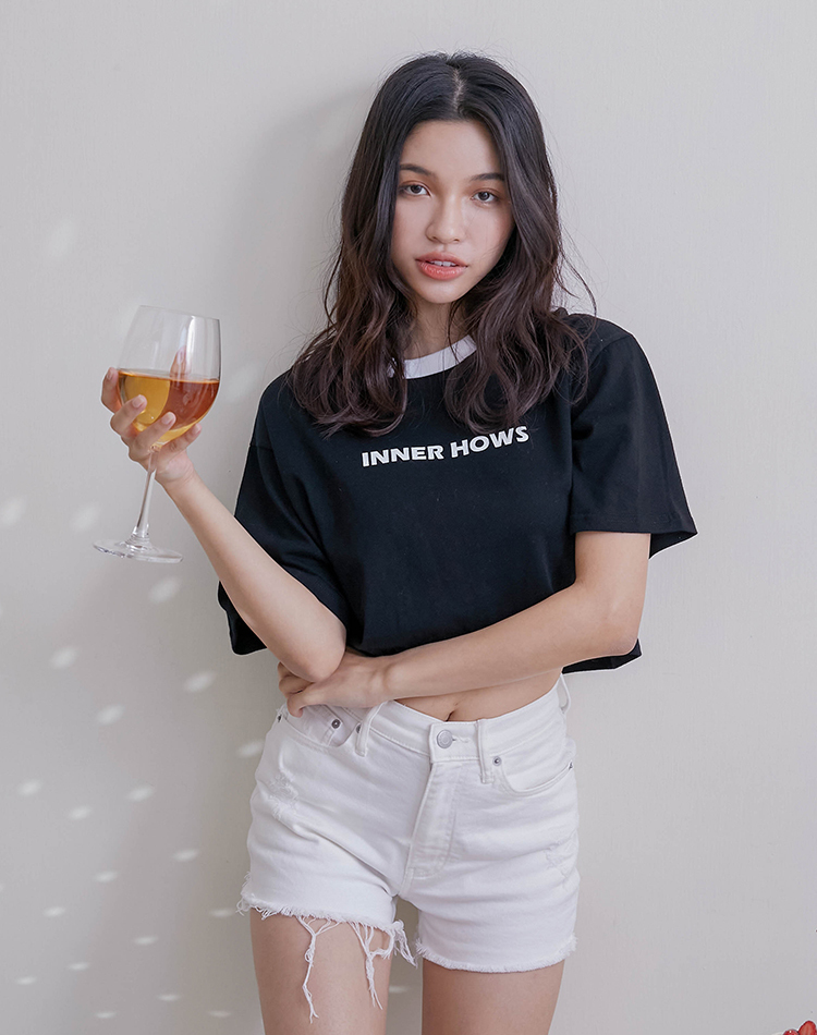 InnerHows短版週年T (黑色)