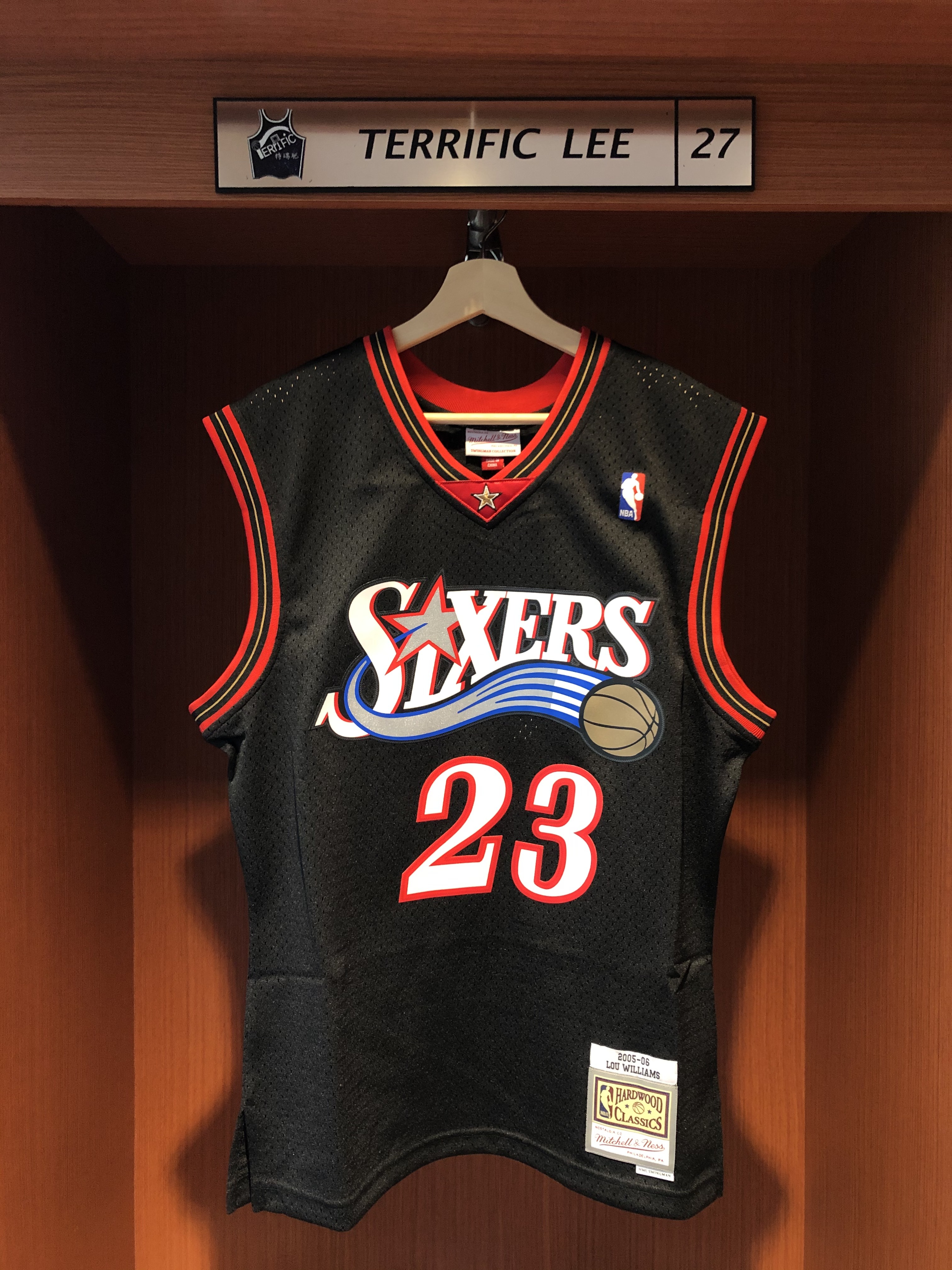 NBA球衣 Lou Williams 費城七六人黑流星 05-06 M&N Swingman G2 球迷版 熱轉印 全新