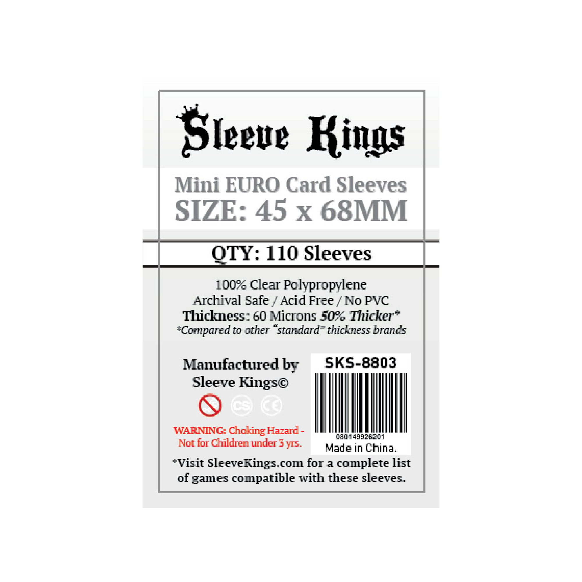 Sleeve Kings 牌套 (41x63mm) 110張/包