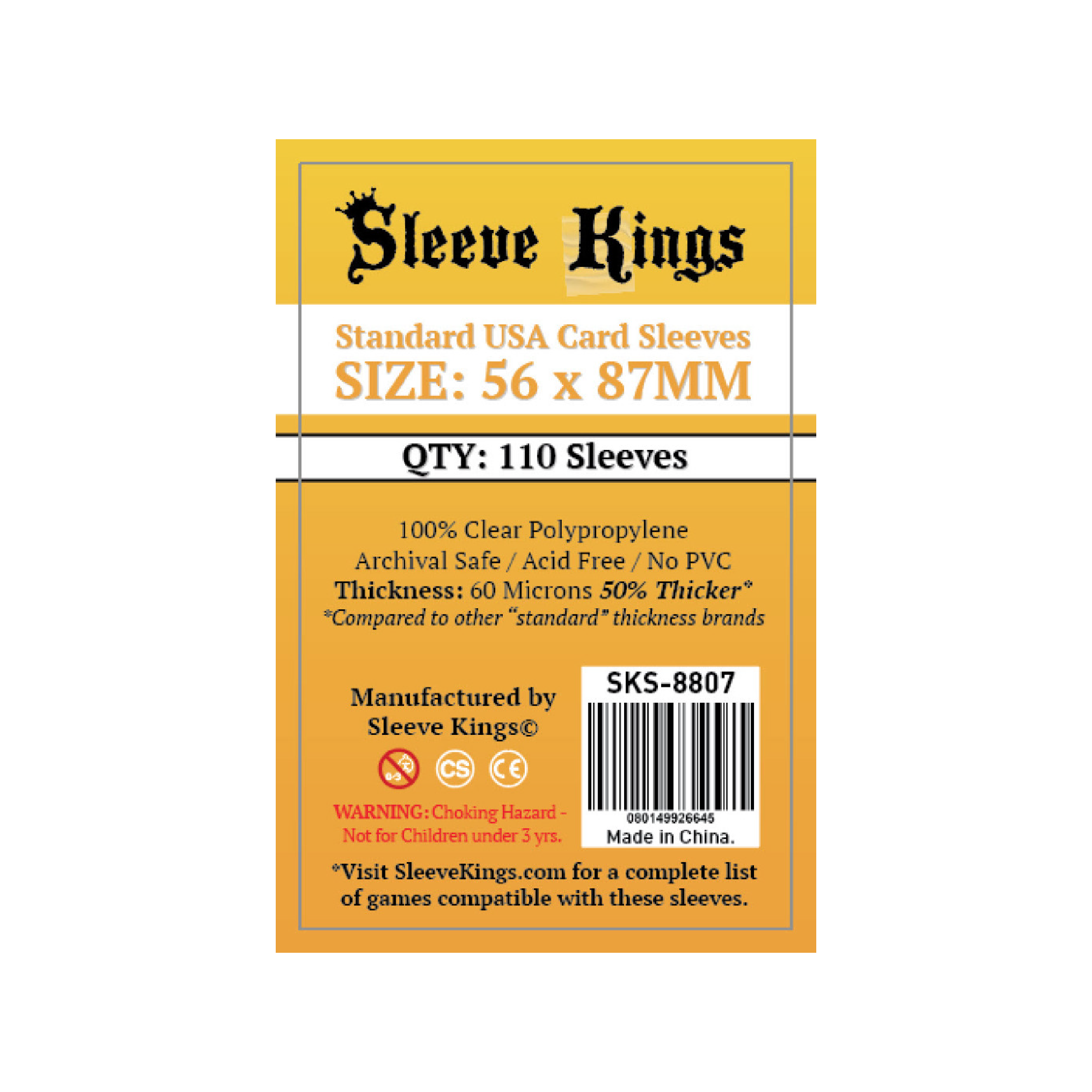 Sleeve Kings 牌套 (41x63mm) 110張/包