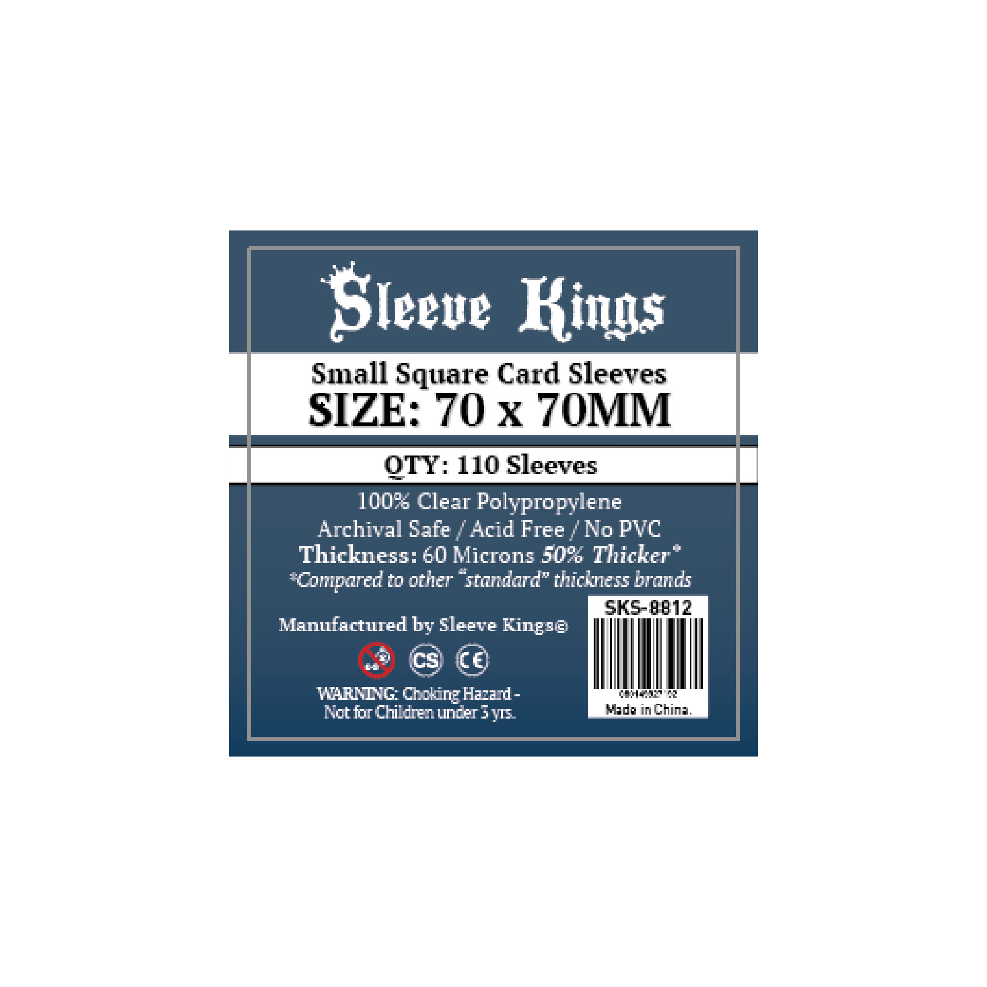 8812 Sleeve Kings 牌套 (70x70mm) 110張/包