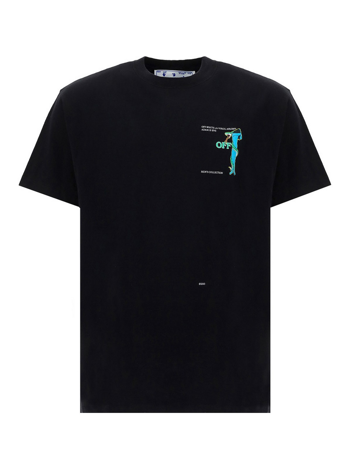 OFF-WHITE ADAM IS EVE S/S OVER TEE 宗教短T -OMAA038S21JER0141001