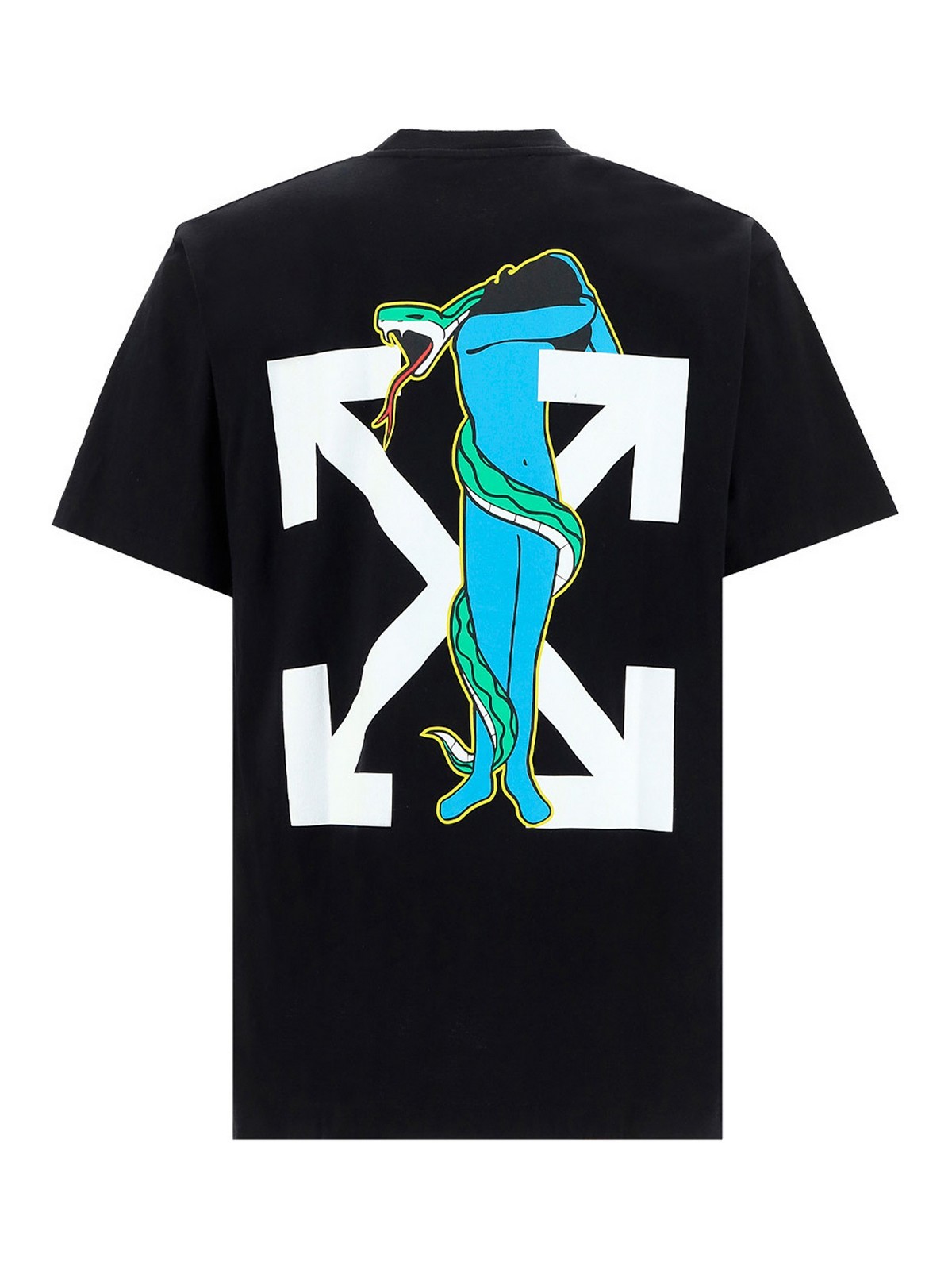 OFF-WHITE ADAM IS EVE S/S OVER TEE 宗教短T -OMAA038S21JER0141001