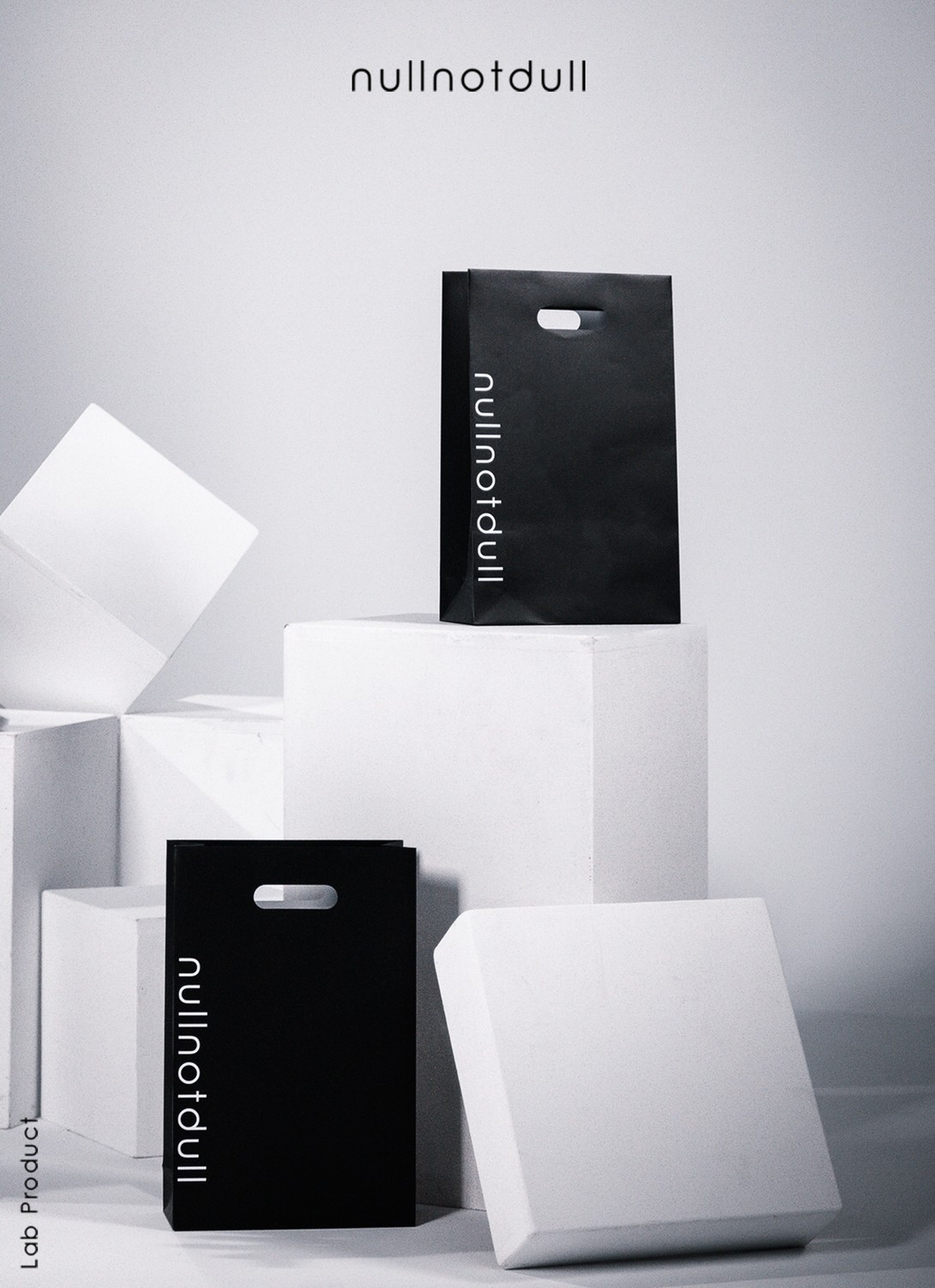 nullnotdull 高質感 黑魂 品牌紙袋 Logo Paper Bag