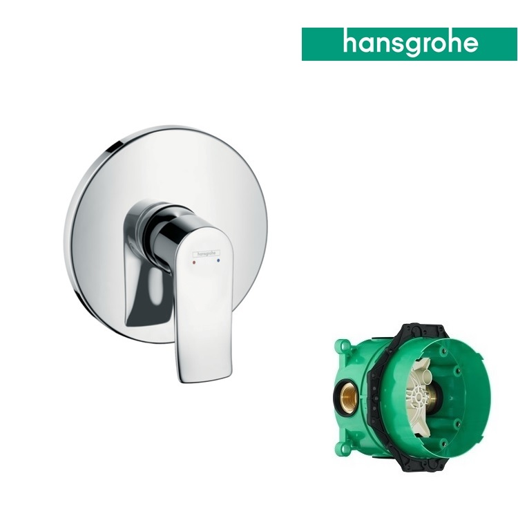 hansgrohe Metris 31685, -000 + 01800, -180 Single lever shower mixer for concealed installation
