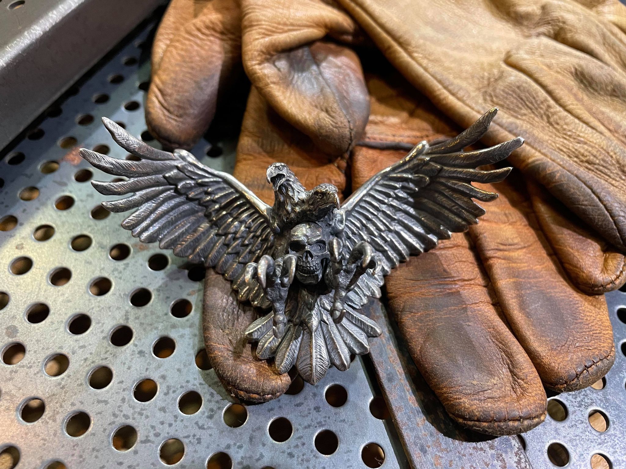 *Black Venom Jewelry- Poison The Eagle 純銀骷顱雙頭鷹。