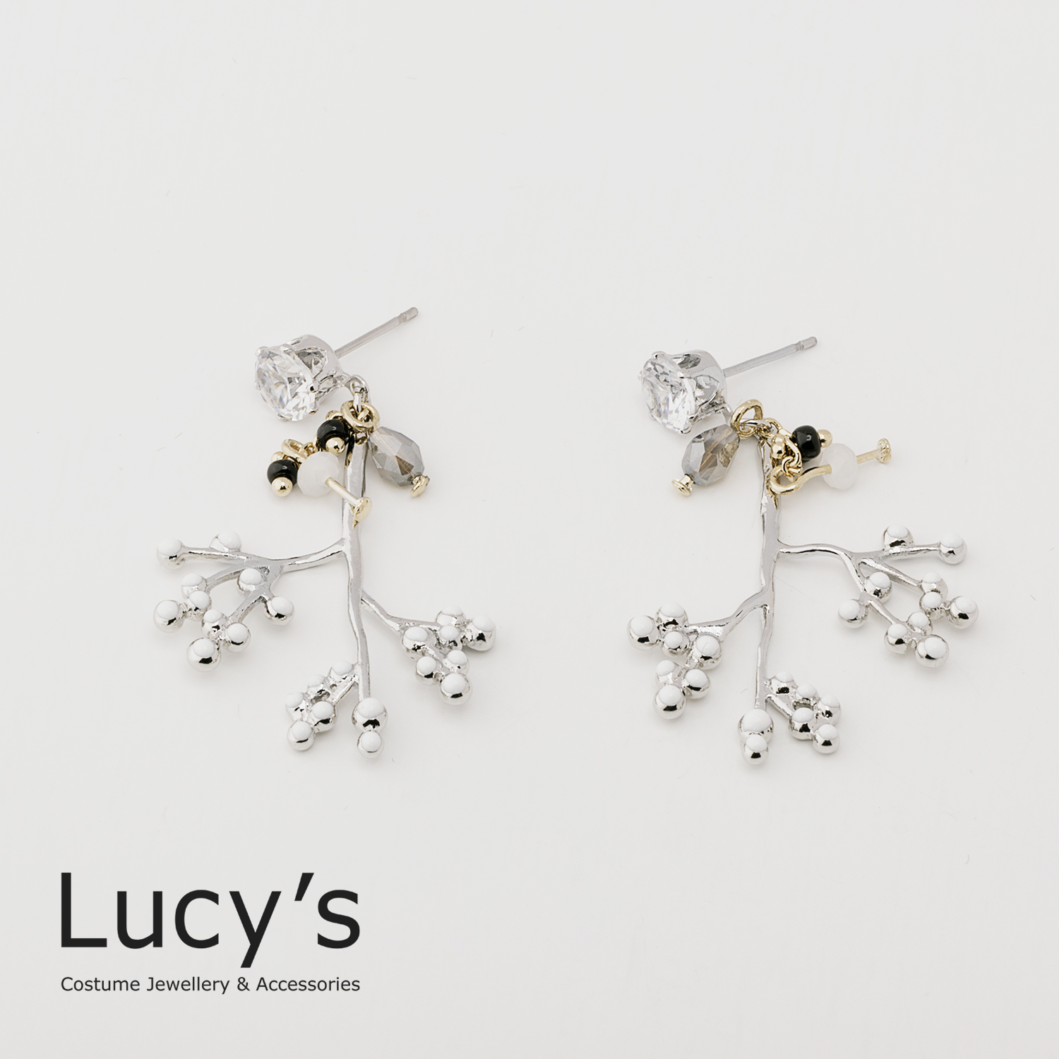 開枝散葉 耳環 (三色) (95567/95568/95569)