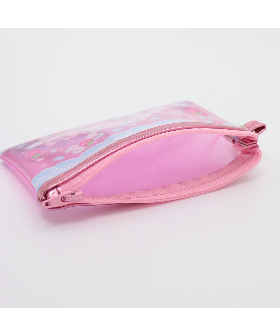 【日本Mother Garden】收納包 草莓透明M