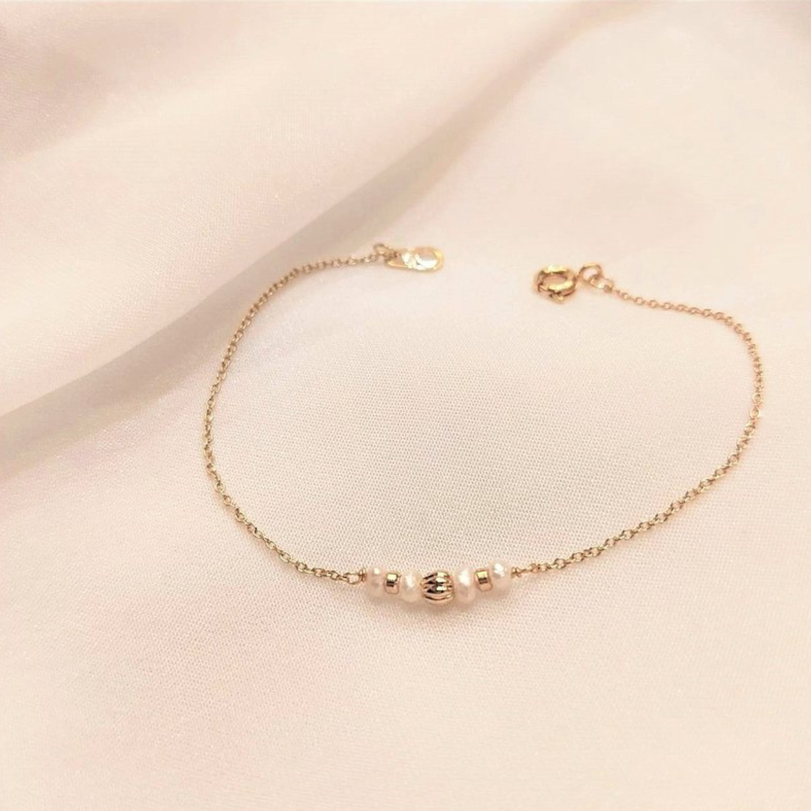 │輕奢 │不當灰姑娘 • 金南瓜 • 珍珠手鍊 • 14KGF