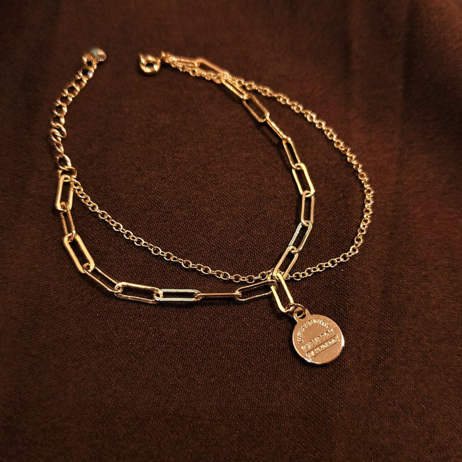 │簡約│幸運吊牌 • 手鍊 • 14K注金 • 14kgf