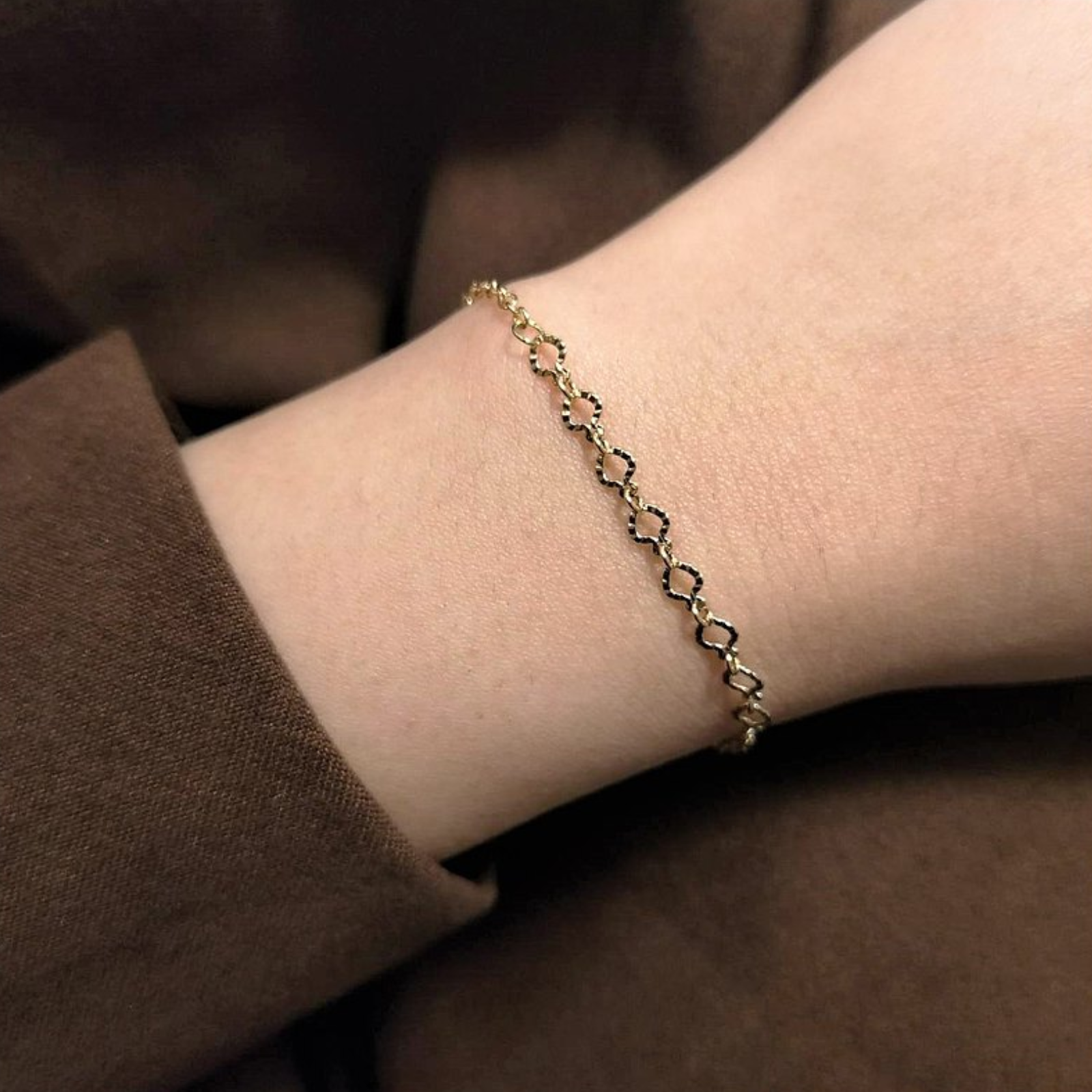 │輕奢│桃心鍊 • 手鍊 • 14K注金 • 14kgf