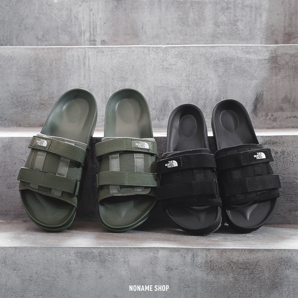 THE NORTH FACE 北臉 TNF Woven Slide 魔鬼氈 厚底 拖鞋 黑