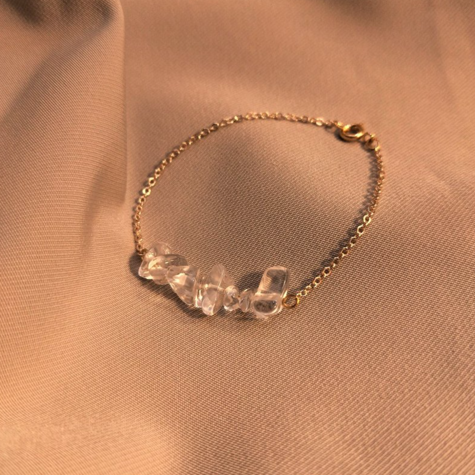 │輕奢│不規則白水晶 • 14K注金 • 14kgf • 設計師原創