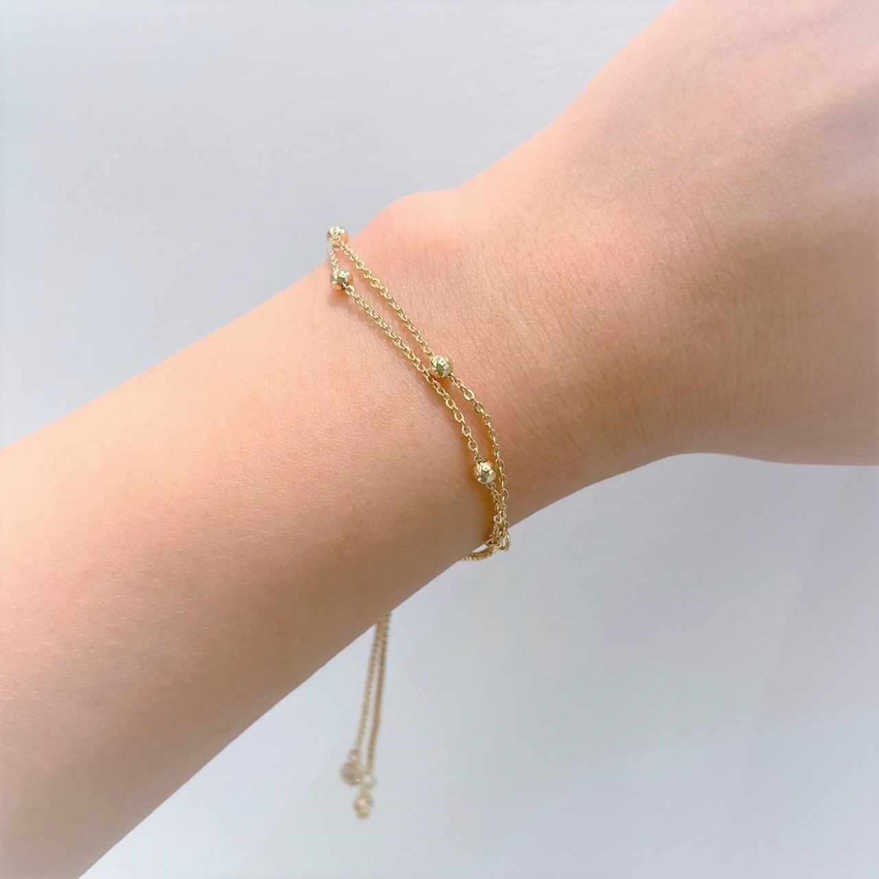 │日常│簡約金球 • 14kgf • 手鍊 • 可調式手鍊 • 注金