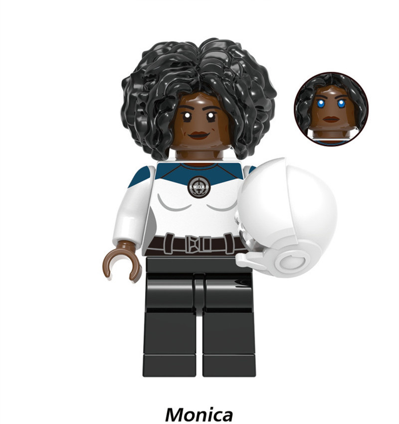 Monica Rambeau Wandavision Avengers Custom Marvel Super Heroes Minifigs Minifigures Fit Lego X1675