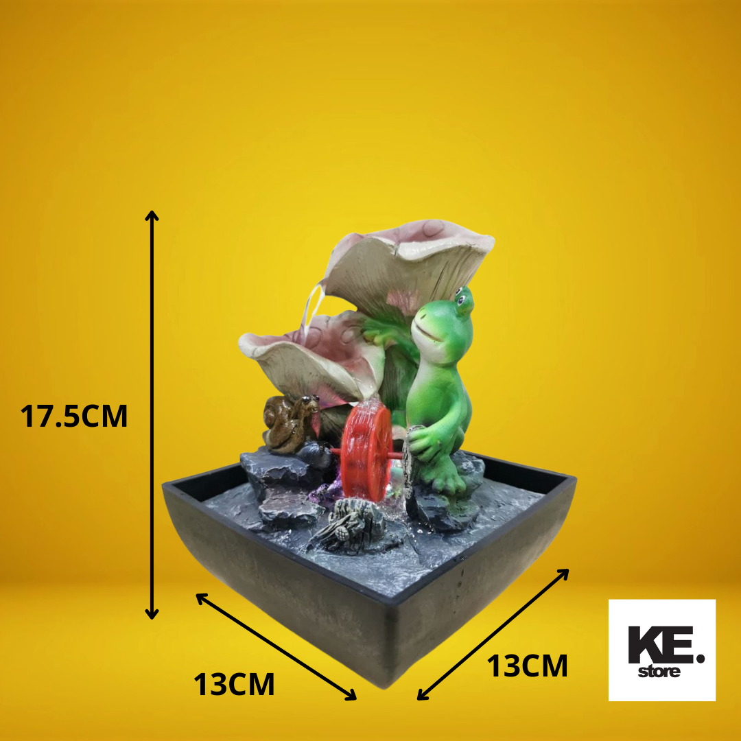 FROG WATER FOUNTAIN INDOOR/HOME DECORATION/DESKTOP DECORATION/OFFICE TABLE/KE2282