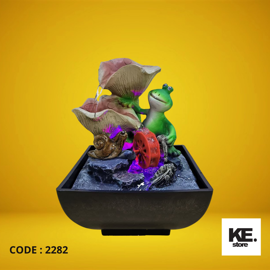 FROG WATER FOUNTAIN INDOOR/HOME DECORATION/DESKTOP DECORATION/OFFICE TABLE/KE2282