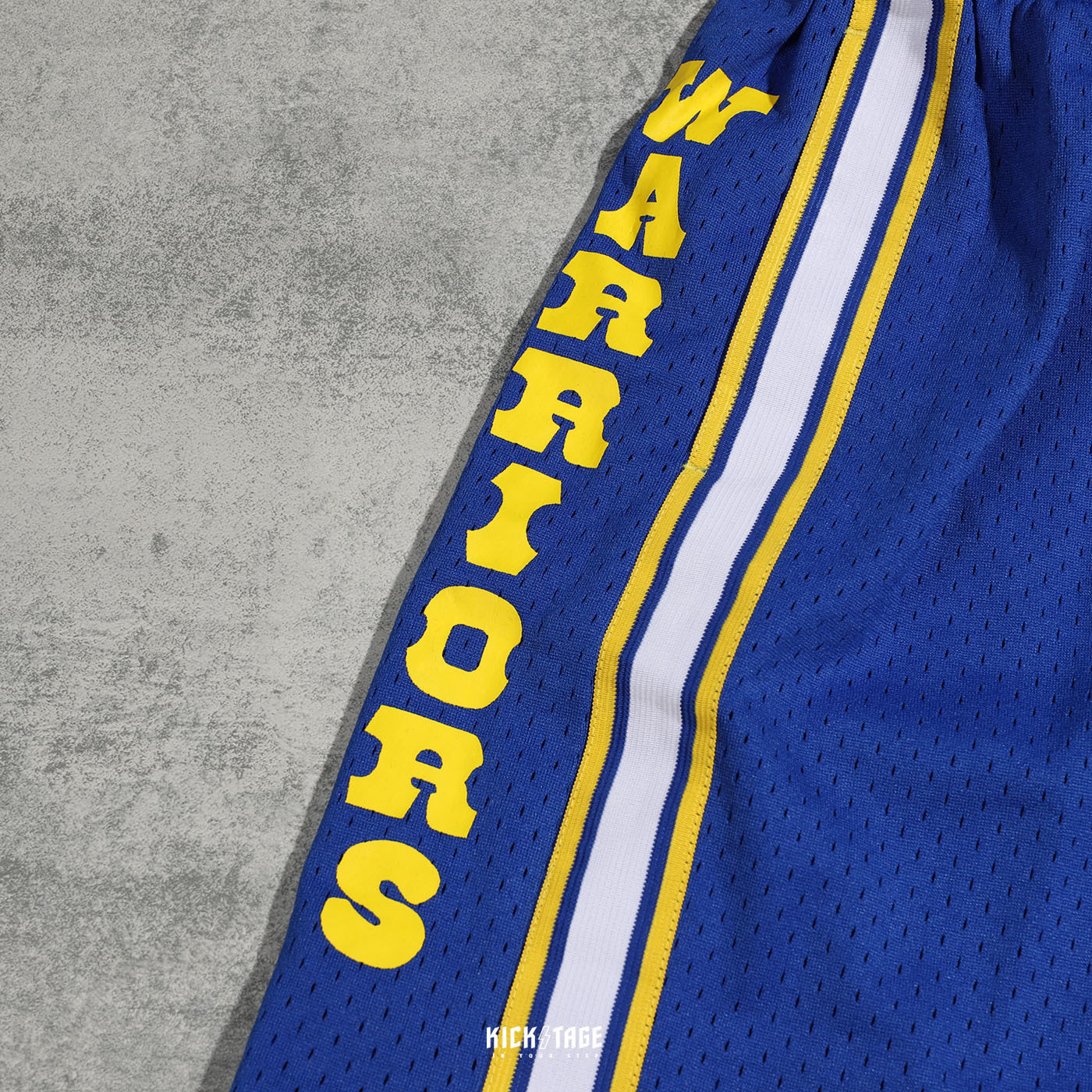 [ 6折售出無退換 ] Mitchell & Ness M&N NBA SWINGMAN SHORT CURRY  金州勇士 藍黃 81-82【MNSWS-G214DR】